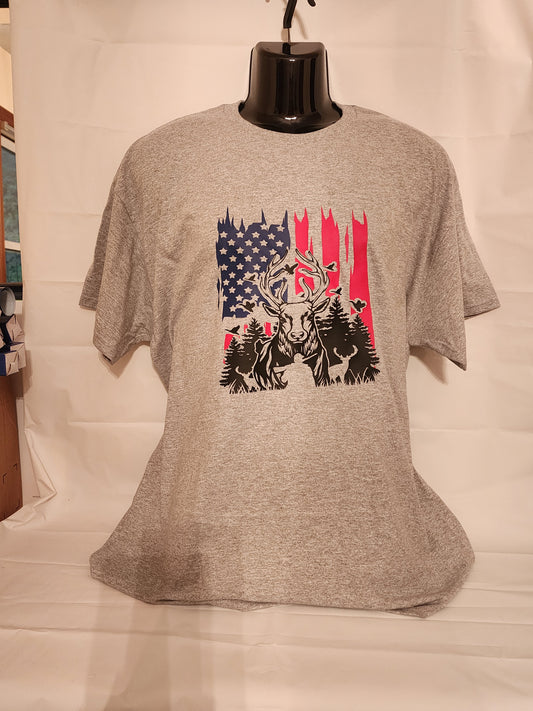 American Flag Hunter T-Shirt