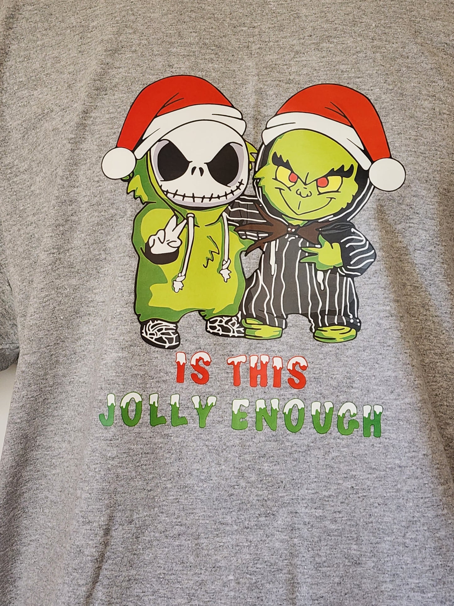 Grinch and Jack Jolly Enough T-shirt